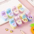 Pencil Peeler Cartoon Print Toilet Shape Stationery Pencil Sharpener. 