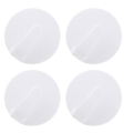 4 PCS Plastic Hooks for Hanging Magnetic Key Holder Fridge Force Hangers White Kitchen Refrigerator. 
