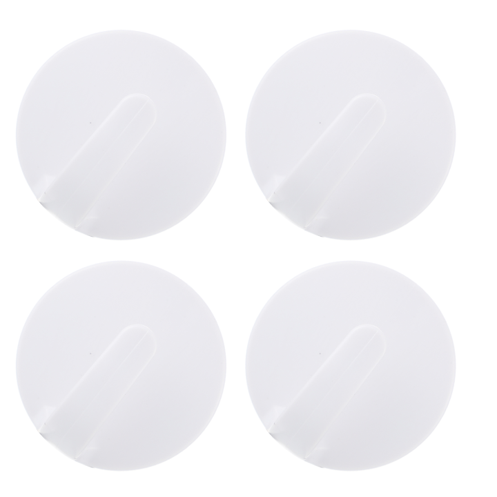 4 PCS Plastic Hooks for Hanging Magnetic Key Holder Fridge Force Hangers White Kitchen Refrigerator