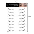 Natural-looking Eyelash Stickers Waterproof Eyelash Tattoo Stickers 8 Pairs/sheet Natural Soft Gentle False Lashes for Eye Makeup No Irritation. 