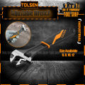 Tolsen Black Finished Adjustable Wrench. 