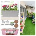 Best Indoor/Outdoor Stainless Steel Flower Pot With Coco Peat & Seeds For Your Garden. 