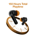Zero® Flow Wireless Earbuds | Bluetooth 5.4v Gaming Earbuds | Quad Mic ENC Earbuds for Calling | Noise Cancelling Earbuds | 150 Hours Total Playtime Long battery  Earbuds | Bluetooth Earbuds for iOS and Android | Best Ear buds for Men and Women. 