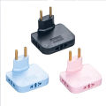 New Fashion imported Extension Foldable Socket 180 Degree Rotations Eu Power Plug Adapter For Home. 