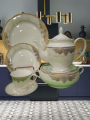 Bone China Dinner Set HS-Half Sheet 61 PCs HME. 