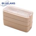 Lunch Box Large 3-layer Bento Box with Fork Spoon Perfect for School Office Lunches 1000ml Capacity. 