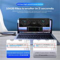 Type-C Cable 40gbps Cable USB C 8K 60Hz Certified 40Gbps Fast Speed PD100W for Macbook Pro Acer USB 4 C422. 