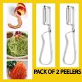 Pack of 2 Stainless Steel Peeler Potato Peeler Kitchen Accessories Tools Fruits Peeler Vegetable Peeler. 