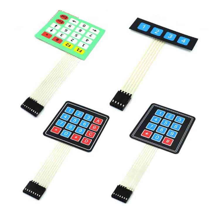 1x4 4x4 4x5 Keypad Keyboard Touch Button Switch Matrix Array Waterproof Membrane Arduino 1*4 4*4 4*5 16 Push Buttons