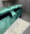 New Wooden Storage Ottoman puffy in Imported Velvet Fabric (4ft x 2ft). 