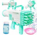 Children's Bubble Machine 25 Hole Bazooka Bubble Machine Bubble gun Kids handheld 25-hole rocket bubble machine Gatling gun toy for boys and girls perfect for outdoor indoor summer play pool party birthday wedding party toy amazing gifting item. 