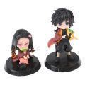 6Pcs/Set Anime Figure Action Figure Demon Slayer Kamado Nezuko Figurine Model. 