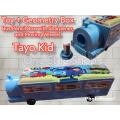 Pencil Box - Train Geometry Box With Moving Wheels - Toy Plus Pencil Box. 