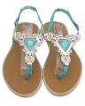 Maya Traders Sea Green Imported Italian Design Fancy Sandal for Women - 3K. 