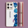 infinix Note 40 Pro note40 Pro+ 5G Pro 5G Casing Cartoon Monsters Mobile Case Big Eyes Stitch Straight Edge Full Camera Protected Cover. 