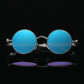 【BestGO】Vintage Men Sunglasses Steampunk Shades For Men Women Metal Round Punk Sun Glasses Spring Hinge UV400 For Outdoor. 