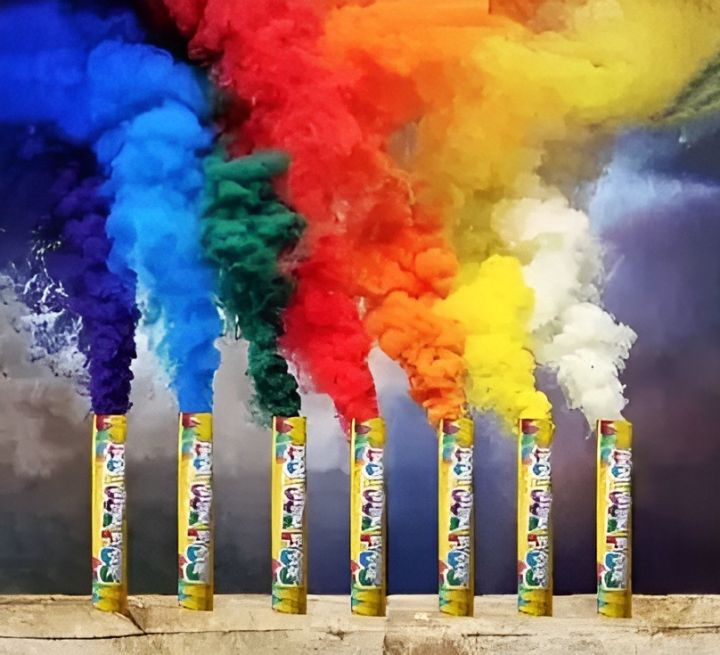 High Quality Color Smoke Bombs (30-40 Sec) Pack of 3, 5 & 10 for Birthday Celebrations, Photography Effects, Weddings & Party Decor - Color Smoke Sticks for Best Price