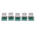 5pcs Type A Female USB To DIP 2.54mm PCB Connector USB PCB Board Connector Creek. 