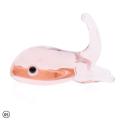 Cute Whale Shaped Crystal Glass Dip Pen Holder Sign Craft Collection Gift. 