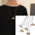 Rainbow Necklace Women's After Wind And Rain Means Beauty And Luck Jewelry Long Pendant Necklace Is And Practical. 