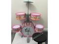 Hello Kitty Kids Jazz Drum Set Musical Instrument Playset Learning Toy. 