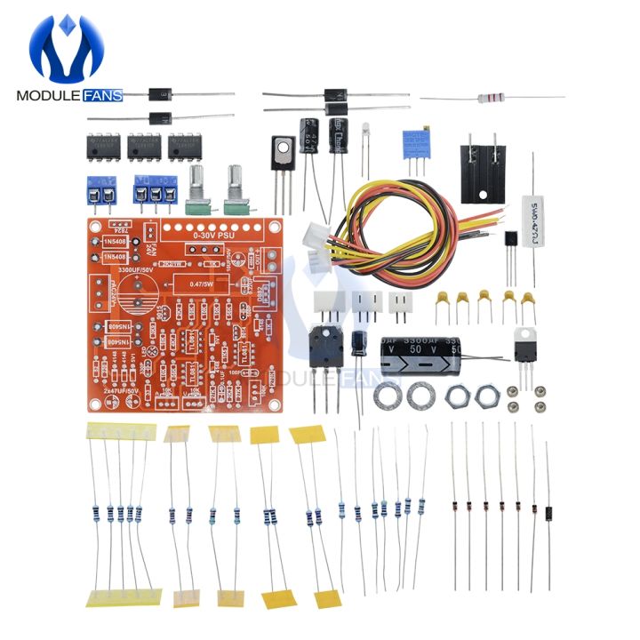 【All Of Me】DIY Kit  Adjustable DC Regulated Power Supply Module For Arduino Kit Circuit Current Limiting Protection