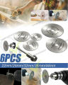 6Pcs Wheel Cutting Blades Set HSS Saw Disc for Dremell Drills and Rotary Tools. 