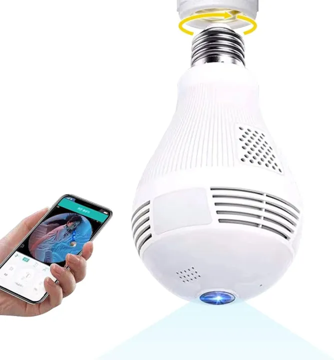 1080p%20HD%20Bulb%20Camera%20WiFi%20Panoramic%20360%20Degree%20Camera%20Wireless%20Light%20Fisheye%20Camera%20CCTV%20Smart%20Home%203D%20VR%20Security%20Bulb%20WiFi%20Camera%20IP%20-%20Image%202