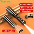 Wireless Headphones N21 Mini TWS Bluetooth 5.2 Earphones Stereo Headset Sport Earbuds With Microphone Flashlight For Smart phone. 