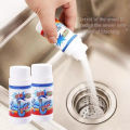 Powerful Sink & Drain Blockage Cleaner Powder Cleaning Tool,Drain Cleaner & Clog, Automatic Toilet Blockage Cleaner, Unclogs Pipe Dredging Agent Sink,for Kitchen Toilet. 