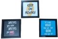 Pack of 3 motivational quote frames Islamic and scenic picture frames for Home Office living room wall art for home decorations. 