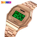 SKMEI New Women Fashion Watches Digital Waterproof Watch Stainless Steel Wristwatches For Women  1647. 