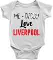 Me + Daddy Love Liverpool Baby Bodysuit Girl boy Infant Toddler Organic Clothes Creeper. 