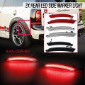 Rear Fender Red LED Side Marker Light For MINI Cooper R55 R56 R57 R58 R60 R61 (Clear). 