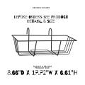 Hanging Flower Rack Rectangular Planter Metal Fence Planters Iron Flowerpot Shelf Outdoor Planters Hanging Planter Hanging Basket Wall Mounted Planters Balcony Plant Baskets. 