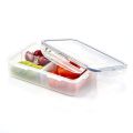 Rectangular Food Storage Container with Removable Divider Airtight Lunch Box 800ml. 