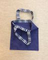 Canvas tote bag for multipurpose in dark blue color. 