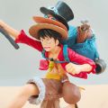 Bandai One Piece Figure Luffy Three Brothers 3PCS/Set Of Sabo Ace Luffy Anime Model Office Decorations Children Collection Gift. 