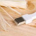 New kitchen Slicers utensils Onion Slicer Cutting Aid Holder Guide Slicing Safe Fork Onion Cooking Accessorie-White. 
