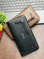 Fashion PU Leather Women Wallet with Double Zipper Card Slots ID Window and Tassel Pendant. 