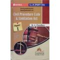 Comprehensive Assignments on Civil Procedure Code and Limitation Act Paper 1 LLB Part 3 by MA Chaudhary. 