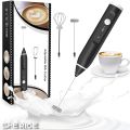 Coffee Beater Milk Frother, USB Rechargeable, 3-Speed Adjustable, Handheld Electric Foam Maker with 2 Stainless Whisks, Egg Beater Mini Blender Drink Mixer for Coffee, Cappuccino, Latte, Hot Chocolate, Eggs Mix. 
