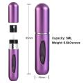 New Stylish Perfume Bottle, Refillable Perfume Atomizer Mini Perfume Bottles Travel Fragrance Empty Spray Bottle, Fits In Your Purse, Pocket or Luggage (1PC). 