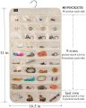 Jewelry Organizer 80 Pocket Jewelry Organizer Closet Organizer Hanging Storage Double Sided Jewelry Organizer hanging Jewelry Organizer Pockets Hanger Hanging Jewelry Organizer. 