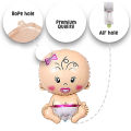Baby Boy & Baby Girl Announcement It's A Boy It's A Girl Set of 5 Pcs Chrome Metallic Foil Baloon Reusable Balloon For Birthday Parties Decoration, Party Supplies, Kids Born Day. 