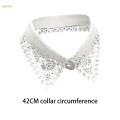 Lapel Fake Collar Detachable Collar for Party Accessories Sweater T Shirt White. 