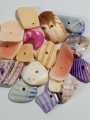 Natural Sea Shell Cuttings With Smooth Edges For DIY Crafts | 40gms | Real Cut Shell Pieces With Hole | Beads Or Pendent | Ideal For DIY Jewelry Making, Dress Accessories, Crafting, And Home Decoration. 