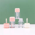 Injection Lip gloss tube Transparent Liquid eyeshadow Empty Square Cosmetic packaging material for Professional makeup artist DIY cosmetics Travel-friendly. 