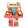 Water Spray Kitchen Toy Cooking Set Musical Lights Kids Kitchen Set Electric Mini Pretend Play Kitchen Toys Mini Spraying Kitchen Set. 