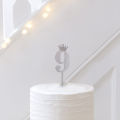 Numbers 0-9 Paper Cardboard With Crown Cake Topper Gold & Silver 8" Inch Cardboard Cupcake Toppers For Birthday Party, Weddings Anniversary, 1st First Birthday, Kids Birth Day, Age Year Cake Topper Party Supplies. 